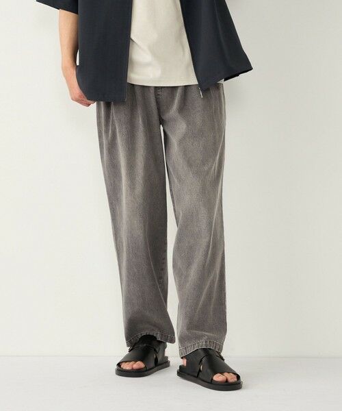 SHIPS / シップス デニムパンツ | 《予約》SHIPS Colors:〈洗濯機可能〉ライト デニム ワイド テーパード パンツ◆ | 詳細23