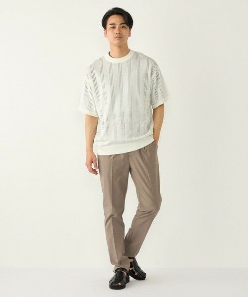 SHIPS / シップス ニット・セーター | 《予約》【WEB限定】SHIPS Colors:〈手洗い可能〉リネンタッチ 針抜き ニット◆ | 詳細3