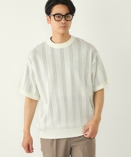 SHIPS / シップス ニット・セーター | 《予約》【WEB限定】SHIPS Colors:〈手洗い可能〉リネンタッチ 針抜き ニット◆ | 詳細4