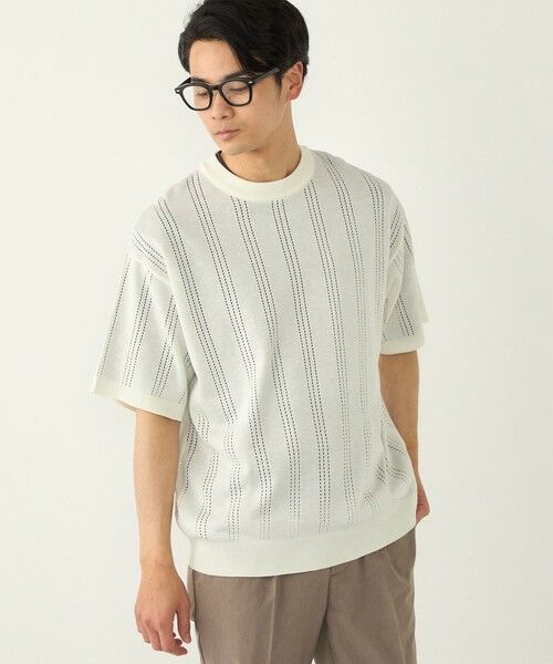 SHIPS / シップス ニット・セーター | 《予約》【WEB限定】SHIPS Colors:〈手洗い可能〉リネンタッチ 針抜き ニット◆ | 詳細5