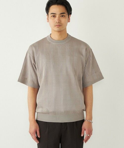 SHIPS / シップス ニット・セーター | 《予約》【WEB限定】SHIPS Colors:〈手洗い可能〉リネンタッチ 針抜き ニット◆ | 詳細15