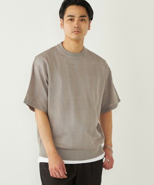 SHIPS / シップス ニット・セーター | 《予約》【WEB限定】SHIPS Colors:〈手洗い可能〉リネンタッチ 針抜き ニット◆ | 詳細19