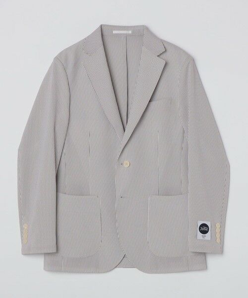 SHIPS / シップス テーラードジャケット | 《予約》SHIPS Colors:〈洗濯機可能〉ファブリーズ シアサッカー ジャケット◆ | 詳細1