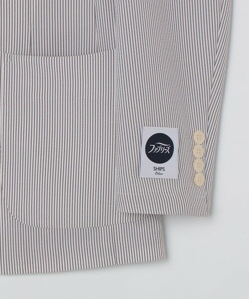 SHIPS / シップス テーラードジャケット | 《予約》SHIPS Colors:〈洗濯機可能〉ファブリーズ シアサッカー ジャケット◆ | 詳細6