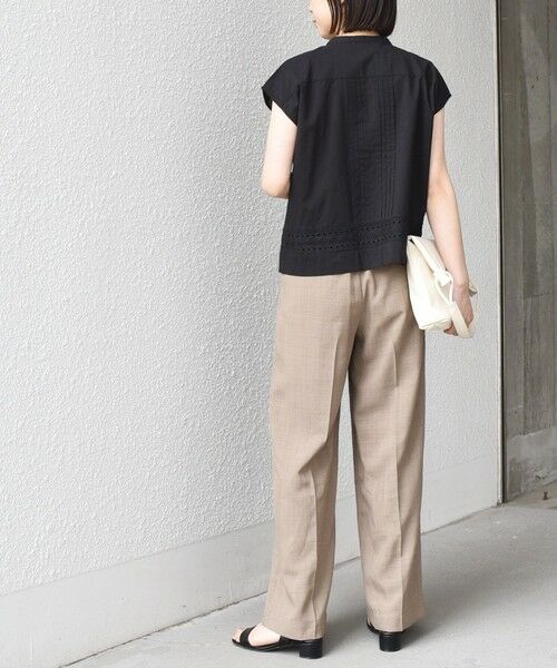 SHIPS / シップス シャツ・ブラウス | 《予約》SHIPS Colors:〈手洗い可能〉エンブロイダリー レース フレンチスリーブ シャツ◆ | 詳細8