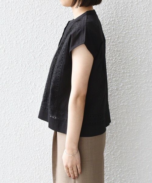 SHIPS / シップス シャツ・ブラウス | 《予約》SHIPS Colors:〈手洗い可能〉エンブロイダリー レース フレンチスリーブ シャツ◆ | 詳細10