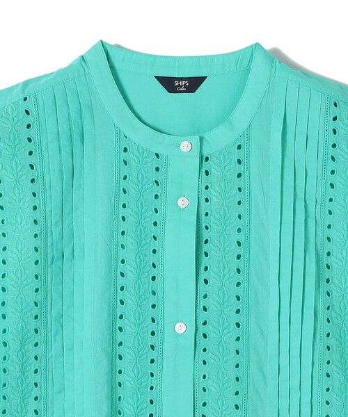 SHIPS / シップス シャツ・ブラウス | 《予約》SHIPS Colors:〈手洗い可能〉エンブロイダリー レース フレンチスリーブ シャツ◆ | 詳細13