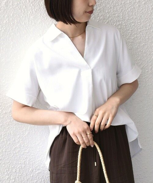 SHIPS / シップス シャツ・ブラウス | 《予約》SHIPS Colors:〈汗染み軽減・吸水速乾〉ASSET(TM) スキッパー シャツ◆ | 詳細9