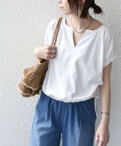 SHIPS / シップス シャツ・ブラウス | 《予約》SHIPS Colors:〈汗染み軽減・吸水速乾〉ASSET(TM) ギャザー ブラウス◆