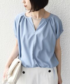 SHIPS / シップス シャツ・ブラウス | 《予約》SHIPS Colors:〈汗染み軽減・吸水速乾〉ASSET(TM) ギャザー ブラウス◆