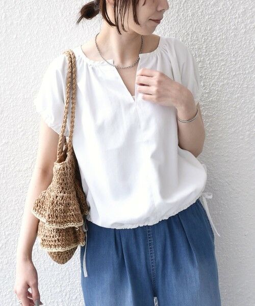 SHIPS / シップス シャツ・ブラウス | 《予約》SHIPS Colors:〈汗染み軽減・吸水速乾〉ASSET(TM) ギャザー ブラウス◆ | 詳細3