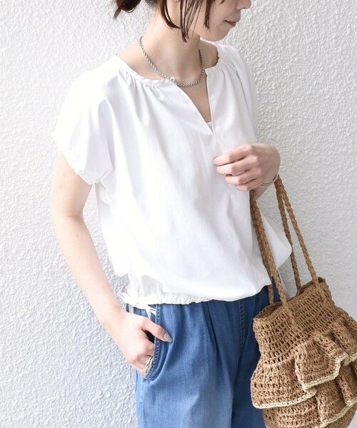 SHIPS / シップス シャツ・ブラウス | 《予約》SHIPS Colors:〈汗染み軽減・吸水速乾〉ASSET(TM) ギャザー ブラウス◆ | 詳細5