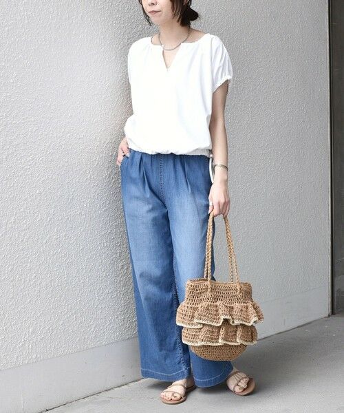 SHIPS / シップス シャツ・ブラウス | 《予約》SHIPS Colors:〈汗染み軽減・吸水速乾〉ASSET(TM) ギャザー ブラウス◆ | 詳細6