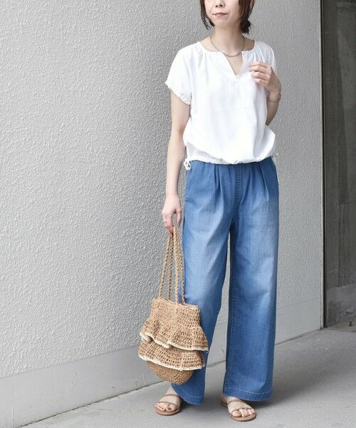 SHIPS / シップス シャツ・ブラウス | 《予約》SHIPS Colors:〈汗染み軽減・吸水速乾〉ASSET(TM) ギャザー ブラウス◆ | 詳細8