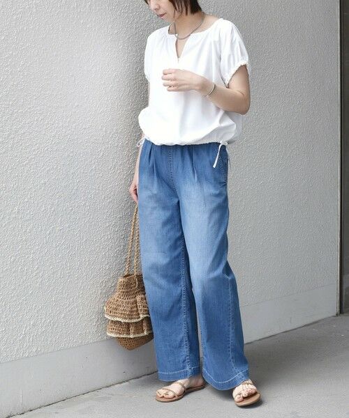 SHIPS / シップス シャツ・ブラウス | 《予約》SHIPS Colors:〈汗染み軽減・吸水速乾〉ASSET(TM) ギャザー ブラウス◆ | 詳細9