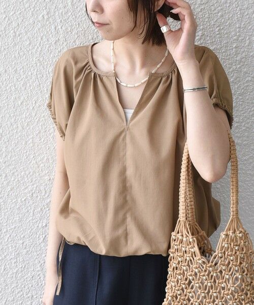 SHIPS / シップス シャツ・ブラウス | 《予約》SHIPS Colors:〈汗染み軽減・吸水速乾〉ASSET(TM) ギャザー ブラウス◆ | 詳細13