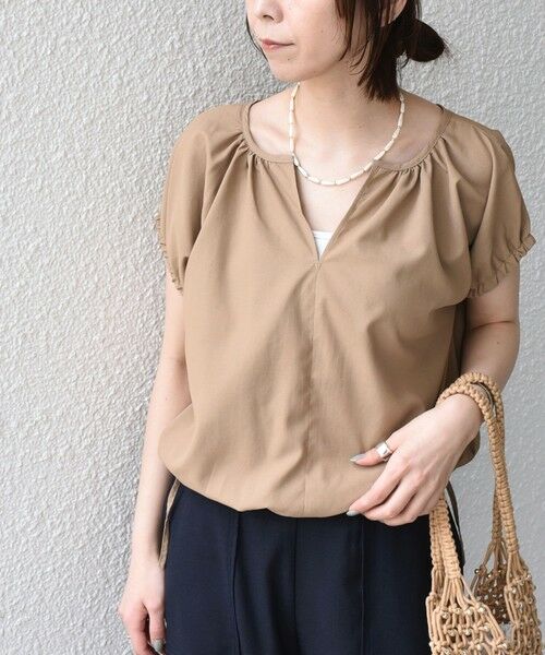 SHIPS / シップス シャツ・ブラウス | 《予約》SHIPS Colors:〈汗染み軽減・吸水速乾〉ASSET(TM) ギャザー ブラウス◆ | 詳細14