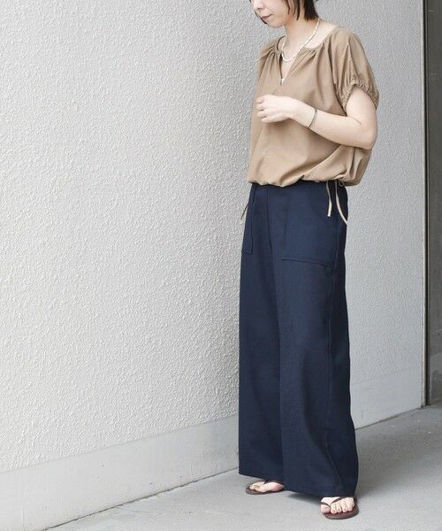 SHIPS / シップス シャツ・ブラウス | 《予約》SHIPS Colors:〈汗染み軽減・吸水速乾〉ASSET(TM) ギャザー ブラウス◆ | 詳細16