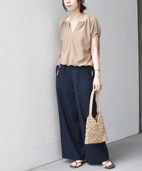 SHIPS / シップス シャツ・ブラウス | 《予約》SHIPS Colors:〈汗染み軽減・吸水速乾〉ASSET(TM) ギャザー ブラウス◆ | 詳細17