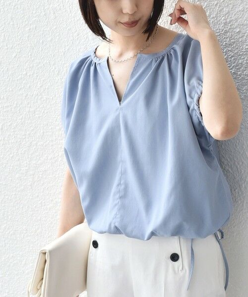 SHIPS / シップス シャツ・ブラウス | 《予約》SHIPS Colors:〈汗染み軽減・吸水速乾〉ASSET(TM) ギャザー ブラウス◆ | 詳細25