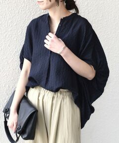 SHIPS / シップス シャツ・ブラウス | 《予約》SHIPS Colors:〈手洗い可能〉ナイロンレーヨン ストライプ コクーン シャツ◆