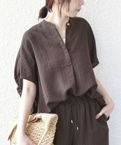 SHIPS / シップス シャツ・ブラウス | 《予約》SHIPS Colors:〈手洗い可能〉ナイロンレーヨン ストライプ コクーン シャツ◆