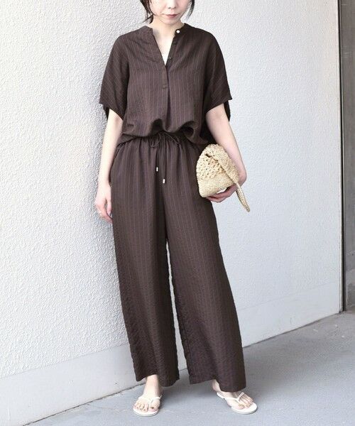 SHIPS / シップス シャツ・ブラウス | 《予約》SHIPS Colors:〈手洗い可能〉ナイロンレーヨン ストライプ コクーン シャツ◆ | 詳細20