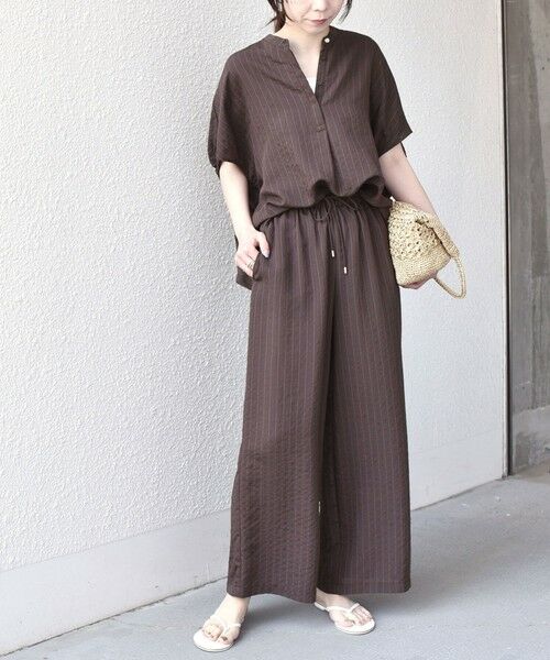 SHIPS / シップス シャツ・ブラウス | 《予約》SHIPS Colors:〈手洗い可能〉ナイロンレーヨン ストライプ コクーン シャツ◆ | 詳細23