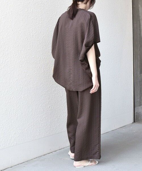 SHIPS / シップス シャツ・ブラウス | 《予約》SHIPS Colors:〈手洗い可能〉ナイロンレーヨン ストライプ コクーン シャツ◆ | 詳細24