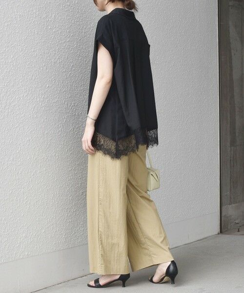 SHIPS / シップス シャツ・ブラウス | 《予約》SHIPS Colors:〈手洗い可能〉ヘム レース スキッパー ブラウス◆ | 詳細22