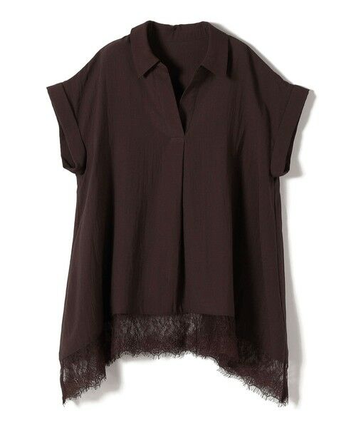 SHIPS / シップス シャツ・ブラウス | 《予約》SHIPS Colors:〈手洗い可能〉ヘム レース スキッパー ブラウス◆ | 詳細23