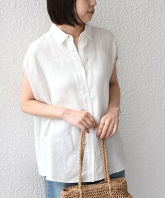 SHIPS / シップス シャツ・ブラウス | 《予約》SHIPS Colors:〈洗濯機可能〉ユーロリネン フレンチスリーブ ビッグ シャツ◆