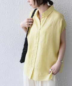 SHIPS / シップス シャツ・ブラウス | 《予約》SHIPS Colors:〈洗濯機可能〉ユーロリネン フレンチスリーブ ビッグ シャツ◆