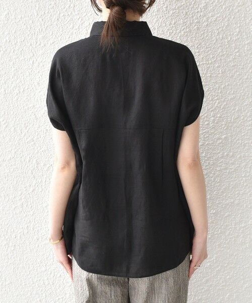 SHIPS / シップス シャツ・ブラウス | 《予約》SHIPS Colors:〈洗濯機可能〉ユーロリネン フレンチスリーブ ビッグ シャツ◆ | 詳細13