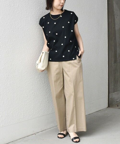 SHIPS / シップス カットソー（半袖以外） | SHIPS Colors:〈洗濯機可能〉リンク フラワーエンブロイダリー カットソー 2 | 詳細6