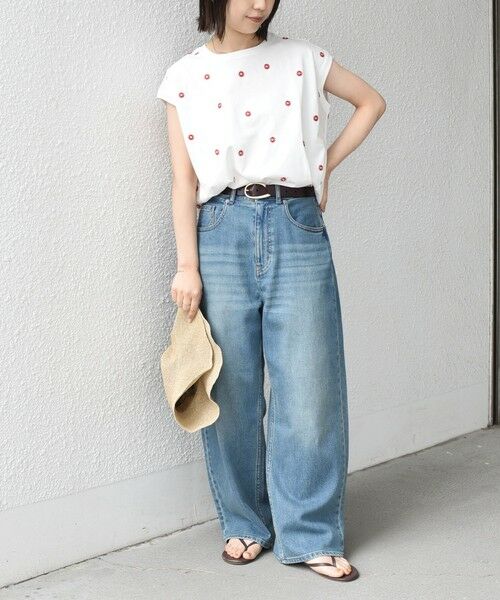 SHIPS / シップス カットソー（半袖以外） | SHIPS Colors:〈洗濯機可能〉リンク フラワーエンブロイダリー カットソー 2 | 詳細10