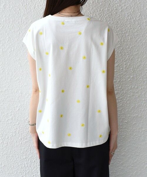 SHIPS / シップス カットソー（半袖以外） | SHIPS Colors:〈洗濯機可能〉リンク フラワーエンブロイダリー カットソー 2 | 詳細23