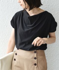 SHIPS / シップス Tシャツ | 《予約》SHIPS Colors:〈接触冷感・手洗い可能〉クールタッチ ドレープ TEE◆