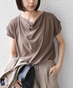 SHIPS / シップス Tシャツ | 《予約》SHIPS Colors:〈接触冷感・手洗い可能〉クールタッチ ドレープ TEE◆