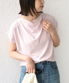 SHIPS / シップス Tシャツ | 《予約》SHIPS Colors:〈接触冷感・手洗い可能〉クールタッチ ドレープ TEE◆