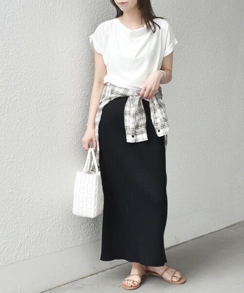 SHIPS / シップス Tシャツ | 《予約》SHIPS Colors:〈接触冷感・手洗い可能〉クールタッチ ドレープ TEE◆ | 詳細7