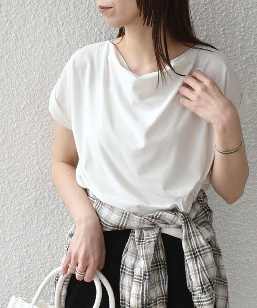 SHIPS / シップス Tシャツ | 《予約》SHIPS Colors:〈接触冷感・手洗い可能〉クールタッチ ドレープ TEE◆ | 詳細8