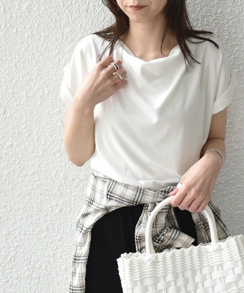 SHIPS / シップス Tシャツ | 《予約》SHIPS Colors:〈接触冷感・手洗い可能〉クールタッチ ドレープ TEE◆ | 詳細9