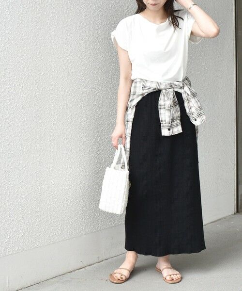 SHIPS / シップス Tシャツ | 《予約》SHIPS Colors:〈接触冷感・手洗い可能〉クールタッチ ドレープ TEE◆ | 詳細10