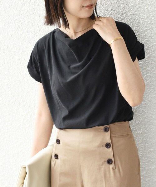 SHIPS / シップス Tシャツ | 《予約》SHIPS Colors:〈接触冷感・手洗い可能〉クールタッチ ドレープ TEE◆ | 詳細15