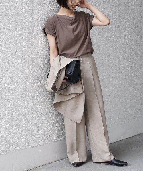 SHIPS / シップス Tシャツ | 《予約》SHIPS Colors:〈接触冷感・手洗い可能〉クールタッチ ドレープ TEE◆ | 詳細19