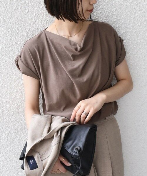 SHIPS / シップス Tシャツ | 《予約》SHIPS Colors:〈接触冷感・手洗い可能〉クールタッチ ドレープ TEE◆ | 詳細21