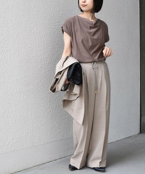 SHIPS / シップス Tシャツ | 《予約》SHIPS Colors:〈接触冷感・手洗い可能〉クールタッチ ドレープ TEE◆ | 詳細23