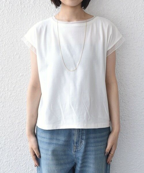 SHIPS / シップス Tシャツ | 《一部追加予約》SHIPS Colors:〈接触冷感・手洗い可能〉クールタッチ シアーコンビTEE◆ | 詳細9