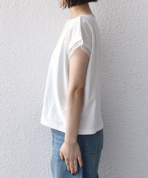SHIPS / シップス Tシャツ | 《一部追加予約》SHIPS Colors:〈接触冷感・手洗い可能〉クールタッチ シアーコンビTEE◆ | 詳細10